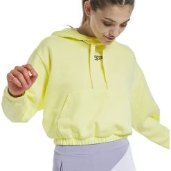 REEBOK CROPPED HOODIE > GH5311. Bluzy damskie Reebok, l, bez wzorów, z bawełny, bez rękawów, bez kaptura. Za 159,99 zł.