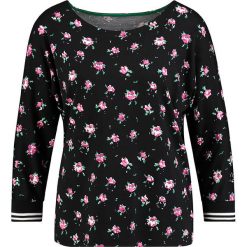 Koszulka w kolorze czarnym. Czarne koszulki damskie Gerry Weber, bez wzorów, z okrągłym kołnierzem, z długim rękawem. W wyprzedaży za 69,95 zł.