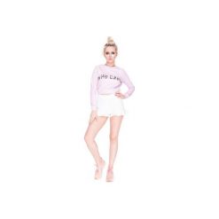 Sweatshirt Crop Pink Milky Way. Różowe bluzy damskie marki Who cares. Za 129,99 zł.