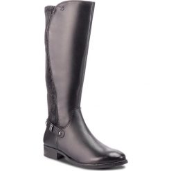 Oficerki CAPRICE - 9-25520-21 Black Nappa 022. Czarne kozaki damskie Caprice, ze skóry, bez obcasa, bez zapięcia. W wyprzedaży za 359,00 zł.