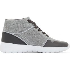 Wysokie trampki 26-39. Szare buty chłopięce sportowe marki La Redoute Collections, z materiału. Za 126,38 zł.