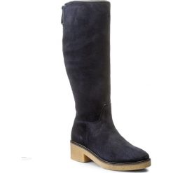 Kozaki TOMMY HILFIGER - Mia 4B FW0FW01831 Midnight 403. Czarne buty zimowe damskie marki TOMMY HILFIGER, z materiału, z okrągłym noskiem, na obcasie. W wyprzedaży za 449,00 zł.