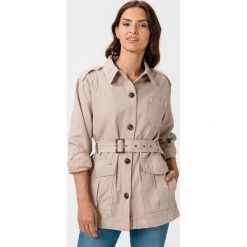 Pepe Jeans Caby Kurtka Beżowy. Brązowe kurtki damskie Pepe Jeans, s, w paski, z bawełny, bez kaptura. Za 826,95 zł.