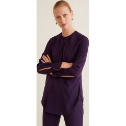 Mango - Bluzka Lila. Czarne bluzki z odkrytymi ramionami Mango, l, z materiału, z okrągłym kołnierzem. Za 139,90 zł.
