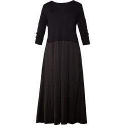 WEEKEND MaxMara MALLO Długa sukienka schwarz. Czarne długie sukienki marki WEEKEND MaxMara, s, z bawełny, wizytowe, z długim rękawem. Za 1049,00 zł.