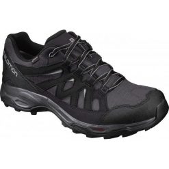 Salomon Effect Gtx® Magnet/Black/Monument 44.7. Czarne buty sportowe męskie marki Salomon, z syntetyku, bez zapięcia. W wyprzedaży za 369,00 zł.