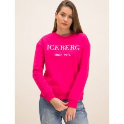Bluza Iceberg 20EI2P0E01263304688. Różowe bluzy damskie Iceberg, bez wzorów, z bawełny, bez rękawów, bez kaptura. W wyprzedaży za 639,00 zł.