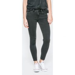 Lee - Jeansy Scarlett. Szare jeansy damskie rurki marki Lee, z aplikacjami, z bawełny. Za 319,90 zł.