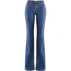 Dżinsy ze stretchem BOOTCUT, bestsellery bonprix niebieski. Niebieskie jeansy damskie bonprix. Za 84,99 zł.