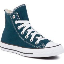 Trampki CONVERSE - Cast Hi 166265C Midnight Turq. Zielone półbuty damskie Converse, bez wzorów, z gumy, bez zapięcia. W wyprzedaży za 219,00 zł.