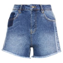 Szorty jeansowe Iceberg D10160056001. Niebieskie szorty damskie Iceberg, bez wzorów, z elastanu. Za 799,00 zł.