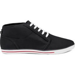BUTY MĘSKIE TRAMPKI T242 - CZARNE. Czarne trampki męskie marki Inny, z materiału. Za 29,00 zł.