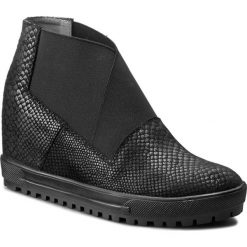Botki SERGIO BARDI - Gilda FW1269317AF 801. Czarne botki damskie na obcasie marki Sergio Bardi, z gumy. W wyprzedaży za 229,00 zł.