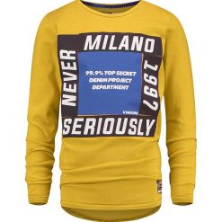 Koszulka "Jen" w kolorze żółtym. Żółte t-shirty chłopięce Vingino, z nadrukiem, z bawełny, bez rękawów. W wyprzedaży za 69,95 zł.
