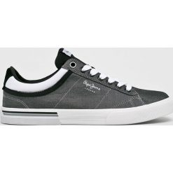 Pepe Jeans - Tenisówki North Court. Szare trampki męskie Pepe Jeans, bez wzorów, z jeansu, na sznurówki. W wyprzedaży za 169,90 zł.