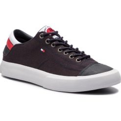 Tenisówki TOMMY HILFIGER - Long Lace Sneaker FM0FM01947 Midnight 403. Niebieskie półbuty męskie TOMMY HILFIGER, na co dzień, bez wzorów, z gumy, bez zapięcia. W wyprzedaży za 209,00 zł.