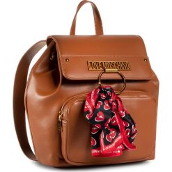 Plecak LOVE MOSCHINO - JC4231PP0BKF0200 Cuoio. Pomarańczowe plecaki damskie Love Moschino, bez wzorów, ze skóry ekologicznej. Za 1069,00 zł.