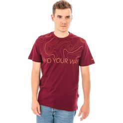 MARTES Koszulka męska Hi-Tec ISOBAR Bordowy r. XL. Czerwone t-shirty męskie MARTES, m. Za 33,75 zł.
