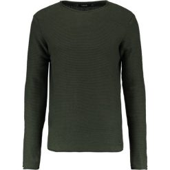 Swetry klasyczne męskie: Solid JARAH Sweter olive