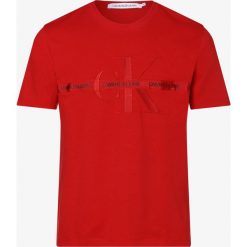 Calvin Klein Jeans - T-shirt męski, czerwony. Czerwone t-shirty męskie m, z jeansu. Za 179,95 zł.
