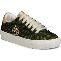 Tenisówki GUESS - Lucy FI6LUC FAB12 BLK. Żółte trampki dziewczęce Guess, z aplikacjami, z gumy, na sznurówki. Za 299,00 zł.