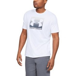 Under Armour Boxed Sportstyle Koszulka Biały. Białe podkoszulki męskie Under Armour, m, z nadrukiem, z bawełny, z krótkim rękawem. Za 119,95 zł.