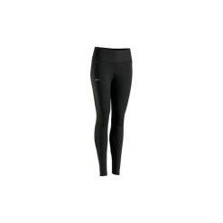 LEGGINSY tenis LEG TH 900 damskie. Czarne legginsy sportowe damskie ARTENGO, m, bez wzorów, z elastanu, tenisowe. Za 59,99 zł.