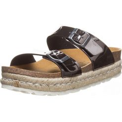 Buty damskie: Klapki w kolorze antracytowym