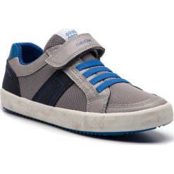 Sneakersy GEOX - J Alonisso B. C J922CC 014BU C0069 D Grey/Royal. Szare trampki chłopięce marki Geox, bez wzorów, ze skóry ekologicznej, na rzepy. Za 259,00 zł.