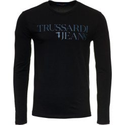 Trussardi Jeans koszulka męska 52T00278-1T001638 XL czarny. Czarne koszulki męskie Trussardi Jeans, xl, bez wzorów, z jeansu, bez kołnierzyka, z długim rękawem, długie. Za 259,00 zł.