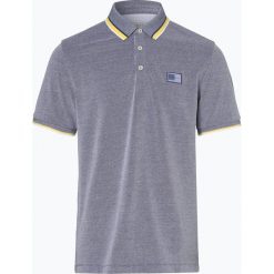 Bugatti - Męska koszulka polo, niebieski. Niebieskie koszulki męskie Bugatti, xl, w paski, z bawełny, eleganckie, bez rękawów. Za 229,95 zł.