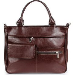Torebka skórzana damska kuferek DAN-A T88 koniakowa - koniakowy. Kuferki damskie DAN-A, bez wzorów, ze skóry, eleganckie, bez dodatków. Za 259,99 zł.