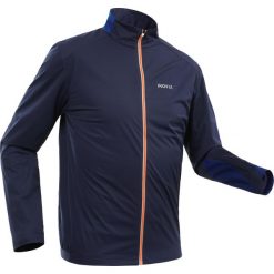 Bluza narciarska XC S SOFT 500 męska. Niebieskie bluzy męskie INOVIK, s, bez wzorów, z elastanu, bez kołnierzyka, bez rękawów, bez kaptura. Za 199,99 zł.