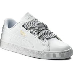 Sneakersy PUMA - Basket Heart 365198 03 Puma White/Puma White. Białe półbuty damskie Puma, ze skóry ekologicznej. W wyprzedaży za 269,99 zł.