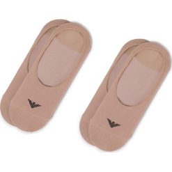 Zestaw 2 par stopek męskich EMPORIO ARMANI - 303227 CC193 01651 Nude. Brązowe skarpetki męskie Emporio Armani, bez wzorów, z elastanu. W wyprzedaży za 89,00 zł.