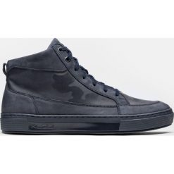 Granatowe sneakersy męskie. Niebieskie sneakersy męskie marki Kazar, na zamek. Za 549,00 zł.