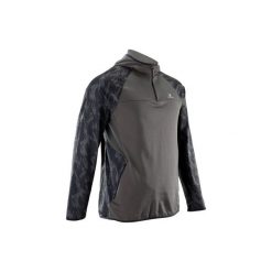 Bluza fitness kardio FSW500 męska. Czarne bluzy męskie rozpinane marki DOMYOS, xl, z elastanu. Za 79,99 zł.