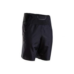 Spodenki do biegania MARATHON męskie. Czarne spodenki sportowe męskie KALENJI, m, z elastanu, do biegania. Za 69,99 zł.