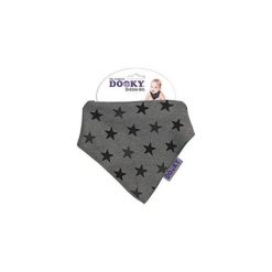 Chustka, śliniak, bandamka Dribble Bib Dooky - Grey Stars. Szare śliniaki Xplorys. Za 33,10 zł.