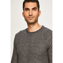 Selected - Sweter. Niebieskie swetry męskie Selected, xl, bez wzorów, z bawełny, z okrągłym kołnierzem, bez kaptura. W wyprzedaży za 59,90 zł.