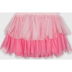 Blukids - Szorty dziecięce 104-134 cm. Różowe spodenki dziewczęce Blukids, bez wzorów, z bawełny, casualowe. W wyprzedaży za 49,90 zł.
