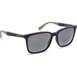 Okulary przeciwsłoneczne BOSS - 0263/S Blue Bluebei GT6. Niebieskie okulary przeciwsłoneczne męskie wayfarery Boss, z tworzywa sztucznego. W wyprzedaży za 399,00 zł.
