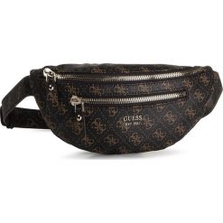 Saszetka nerka GUESS - Leeza (Qe) Mini HWQE45 57800 BROWN. Pomarańczowe saszetki damskie Guess, z aplikacjami, ze skóry ekologicznej, młodzieżowe, bez dodatków. Za 399,00 zł.
