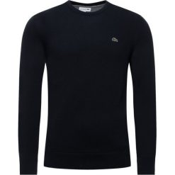 Sweter Lacoste AH3467. Szare swetry męskie Lacoste, m, bez wzorów, z bawełny, klasyczne, z klasycznym kołnierzykiem, bez kaptura. W wyprzedaży za 299,00 zł.