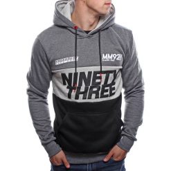 Bluza męska z kapturem grafitowa Recea. Szare bluzy męskie Recea, xl, bez wzorów, z bawełny, z kapturem, bez rękawów, z kapturem. Za 69,90 zł.