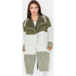 Figl Płaszcz damski M507 olive, szary, M. Szare płaszcze damskie FIGL, m, bez wzorów, z poliesteru. W wyprzedaży za 310,00 zł.