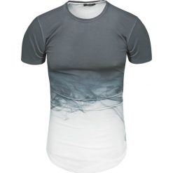 Koszulka męska t-shirt długi niebieski Recea. Niebieskie koszulki męskie Recea, m, bez wzorów, z bawełny, bez kołnierzyka, z długim rękawem, długie. W wyprzedaży za 19,99 zł.