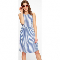 Vero Moda - Sukienka Candice. Szare sukienki mini Vero Moda, na co dzień, l, z bawełny, casualowe, z okrągłym kołnierzem, rozkloszowane. W wyprzedaży za 139,90 zł.