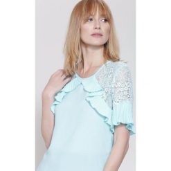 Bluzki damskie: Niebieska Bluzka Arm Lace