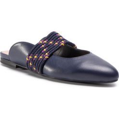 Klapki GINO ROSSI - DAK002-671-1060-5700-0 Cobalt Blue. Niebieskie klapki damskie Gino Rossi, bez wzorów, ze skóry, bez obcasa, na obcasie. Za 299,00 zł.
